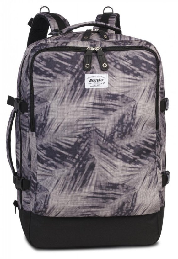 Batoh do letadla Bestway Cabin Pro Print 40 l blue/grey 40252-0129