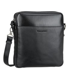 Pánská kožená taška přes rameno Bugatti Comet černá 49220901