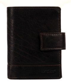 Pánská kožená peněženka V-27/T tmavě hnědá