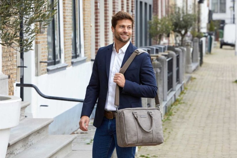 Aktovka Rotterdam laptop bag 15 inch 66691-134 šedá