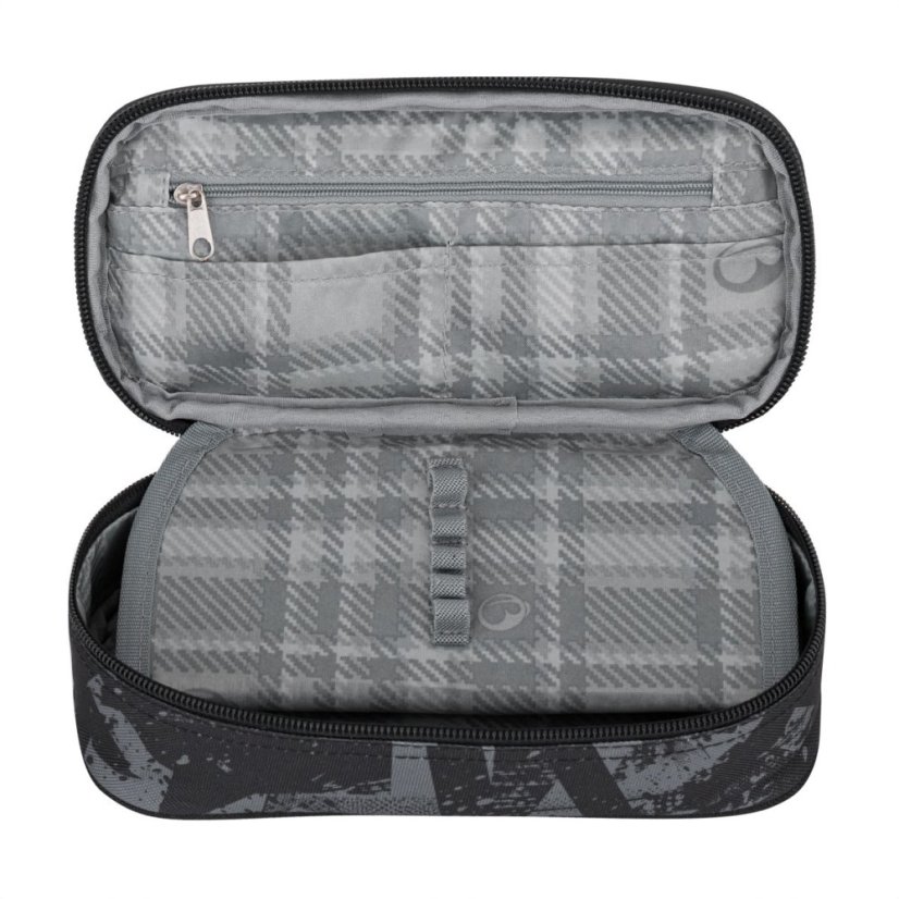 Bagmaster školní set NOMAD 25 B – černo-šedý (batoh + penál)