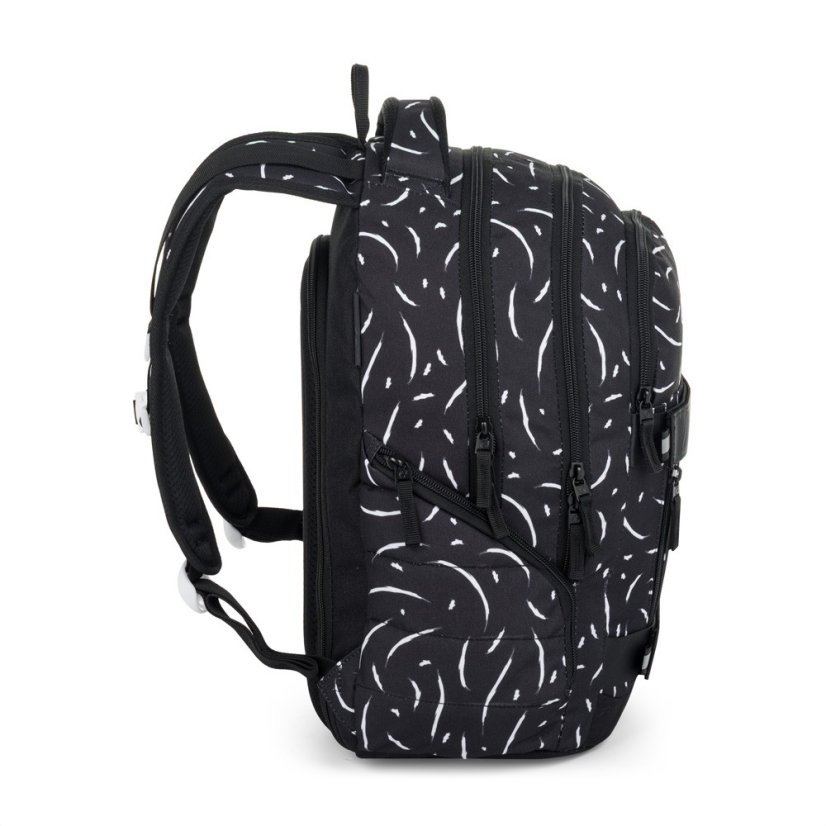 Bagmaster školní batoh NOMAD 25 A – černo-bílý