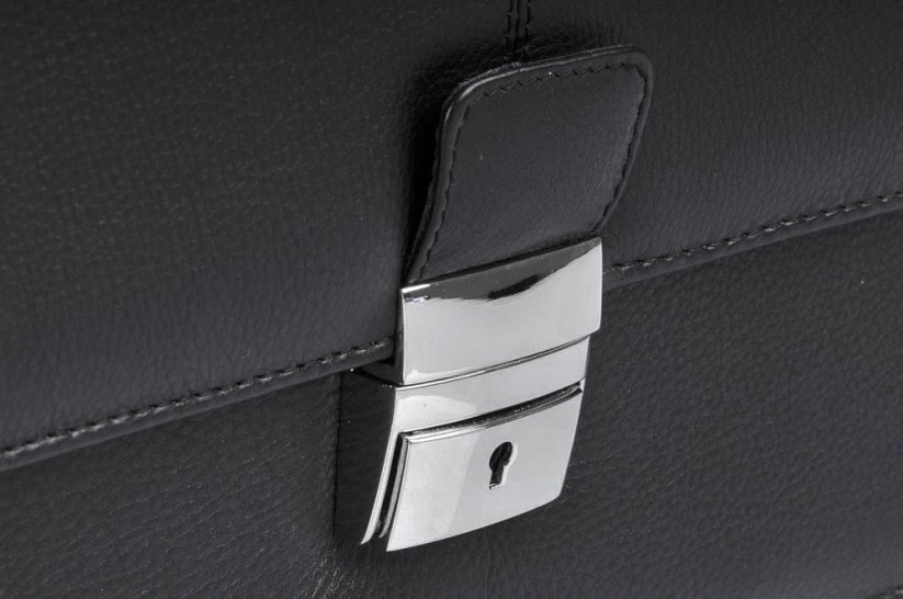 Arwel Pánská kožená úzká aktovka 6003 černá Carson