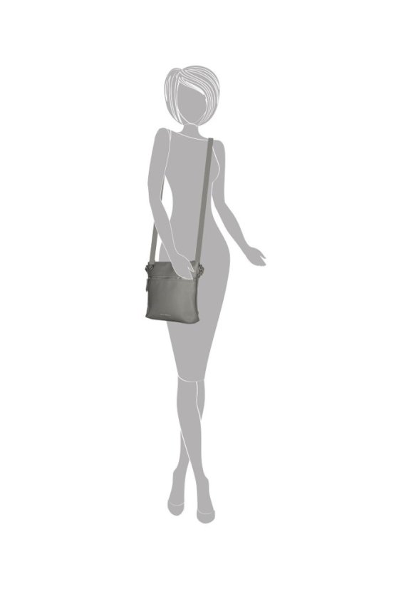Dámská crossbody kabelka Enrico Benetti Sarah 66715-124 šedá
