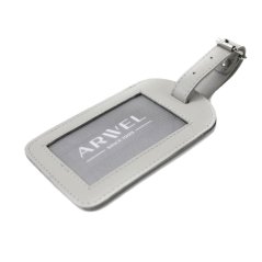 Arwel kožená visačka na zavazadlo 619-5405 světle šedá