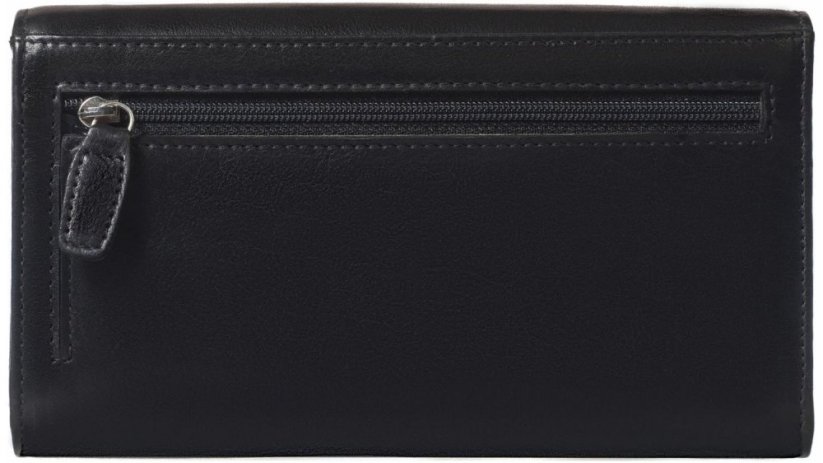 Dámská kožená dlouhá peněženka SEGALI 28 černá