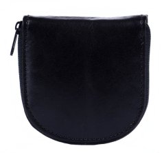 Pánská peněženka na mince - podkova kožená 0117 černá