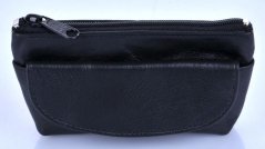 Kožená klíčenka 619-0369 černá