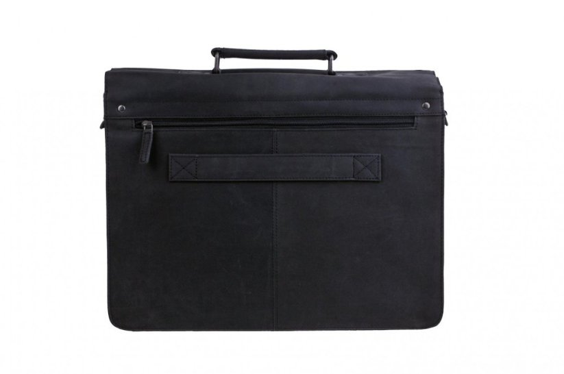 Kožená aktovka na notebook 15" 17935-001 černá