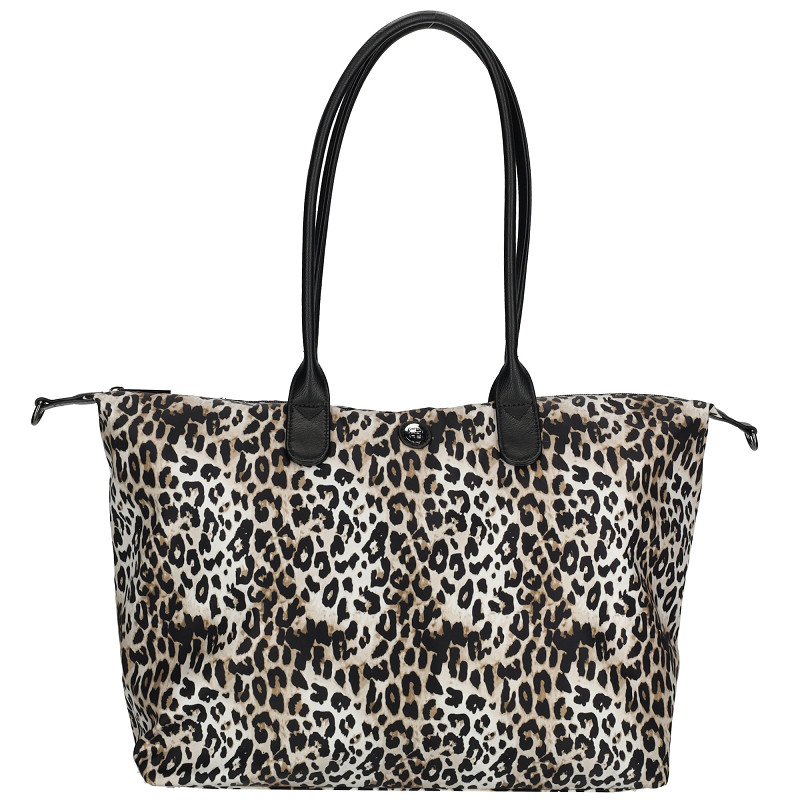 Enrico Benetti Claire Shopper - Stylová velká béžovo-černá kabelka 25001-406