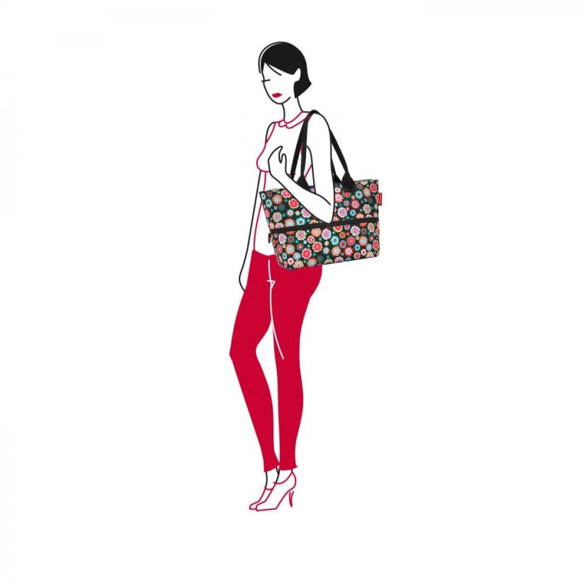 Elegantní nákupní kabelka Reisenthel shopper e1 happy flowers RJ7048