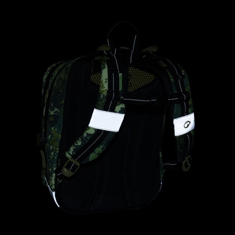 Bagmaster Velký školní set pro prvňáčky ALFA 25 B stíhačky (batoh + penál + sáček + lahev + box)