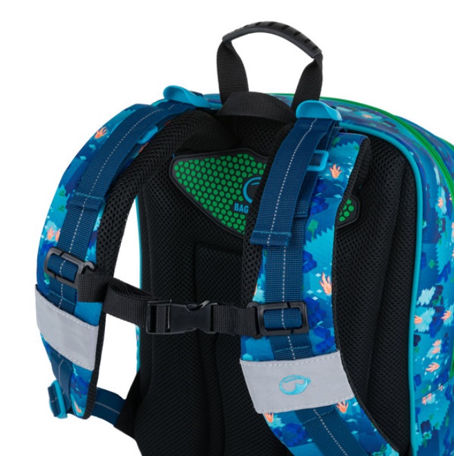 Bagmaster velký set ALFA 21 B (batoh + penál + sáček box na svačinu Lunch Box 013 B a lahev BOTTLE 20 B)