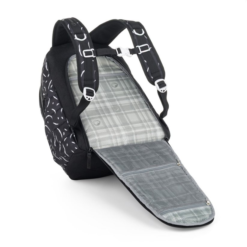 Bagmaster školní set  NOMAD 25 A – černo-bílý (batoh + penál)