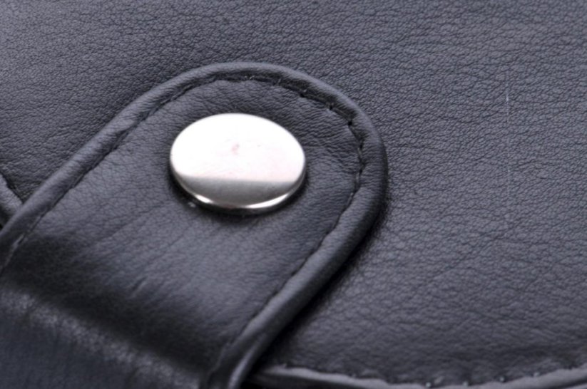 Peněženka na drobné kožená podkova 4055 černá