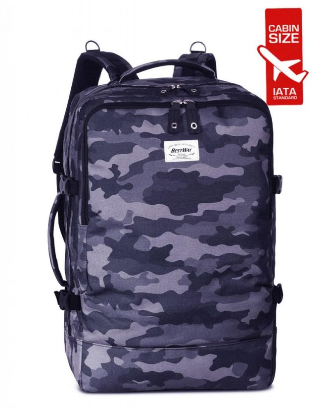 Batoh do letadla Bestway Cabin Pro Print 40 l černý maskáč 40252-0159