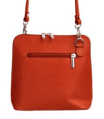 Giglio leather Malá dámská kožená kabelka 133 oranžová
