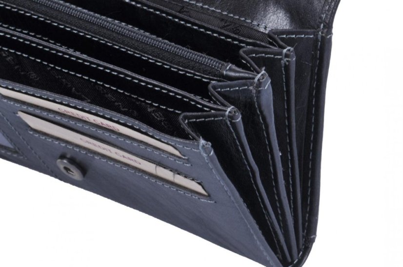 Dámská kožená peněženka Lagen 6011/T Black/Red