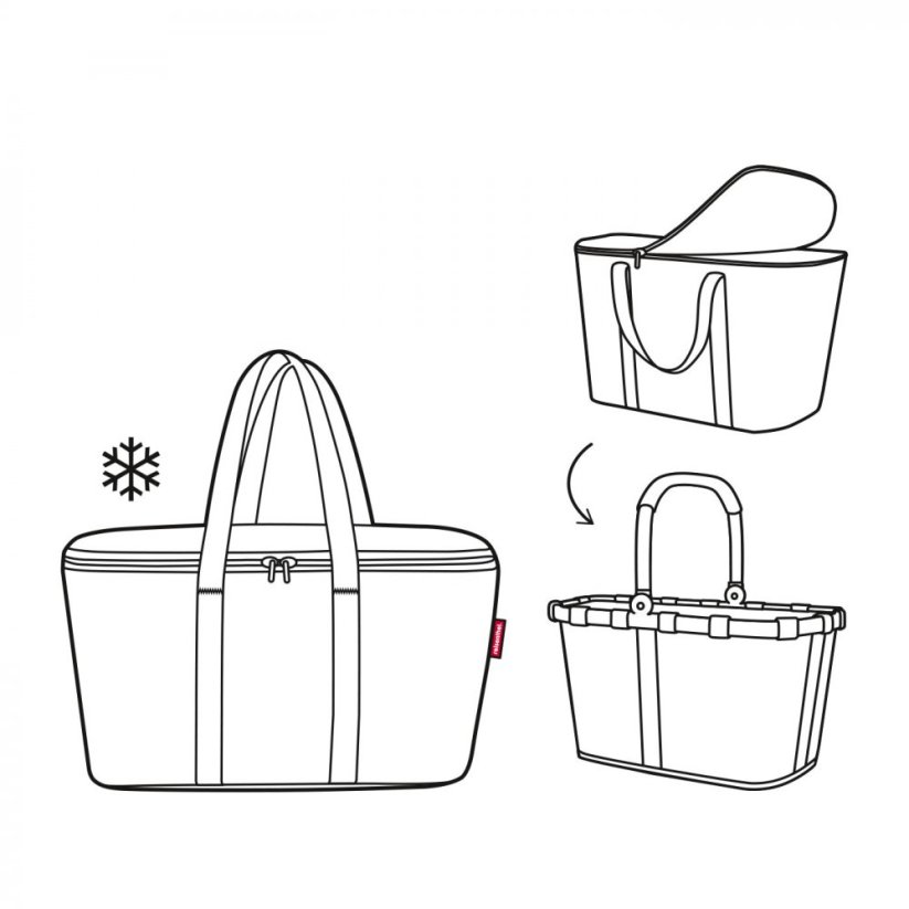 Chladící nákupní košík Reisenthel coolerbag dots UH7009