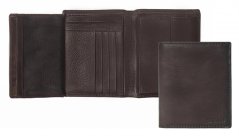 Pánská kožená peněženka w-81225 šedo/hnědá