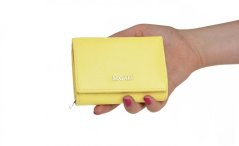 Dámská kožená peněženka SEGALI 7106 B pastel yellow světle žlutá
