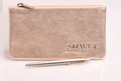 Kožená kosmetická etue 611-0023 Rose gold
