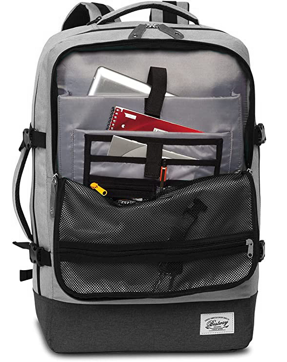Bestway CABIN PRO RETRO 40 L 40223-6100 světle šedý cestovní batoh 54 x 35 x 20 cm