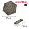 Lehký dámský skládací plochý deštník Reisenthel Umbrella Pocket Mini Baroque marble RT7061