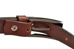 Penny Belts dámský kožený úzký pásek 183-48 hnědý