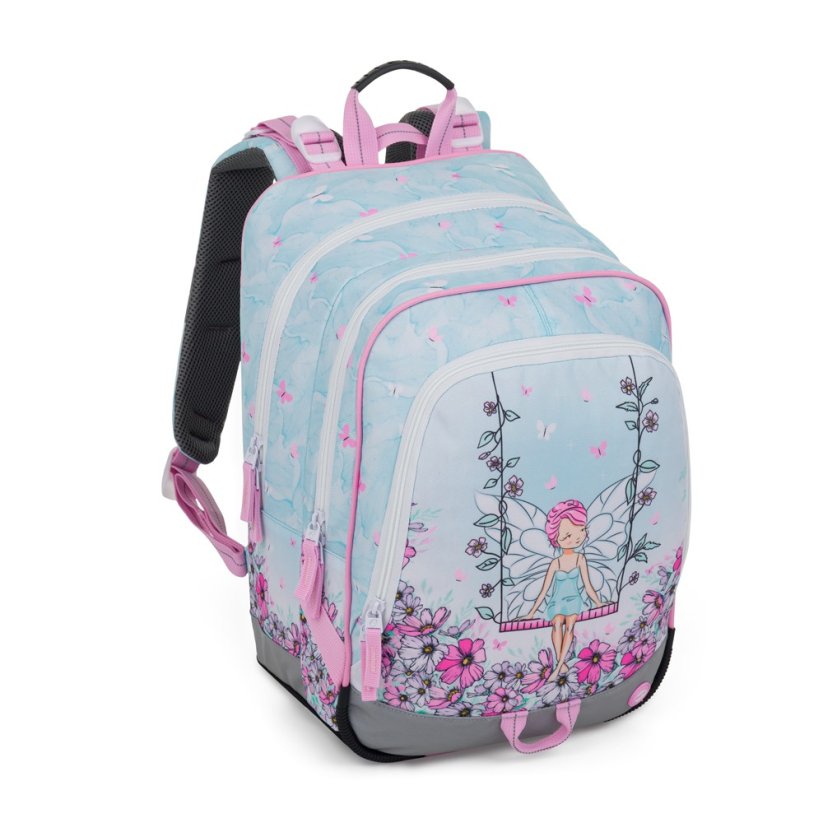 Bagmaster ALFA 25 A velký školní set pro prvňáčky – víla (batoh + penál + sáček + lahev + box)