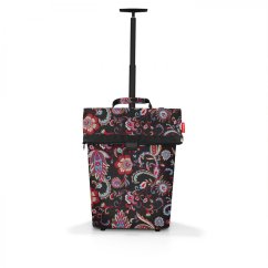 Moderní nákupní taška na kolečkách Trolley M frame paisley black NT7063