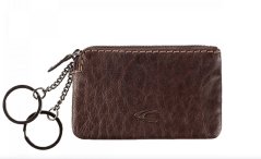 Malá kožená hnědá klíčenka 214-704-29
