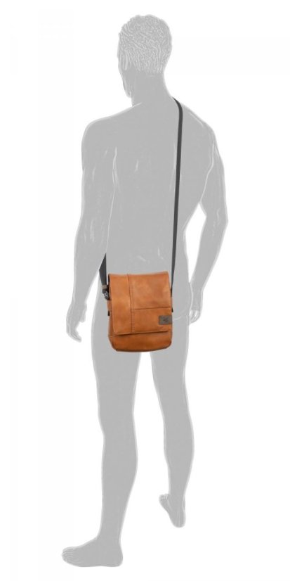 Pánská taška přes rameno Camel Active LAOS FLAP BAG S – Světle hnědá 1569