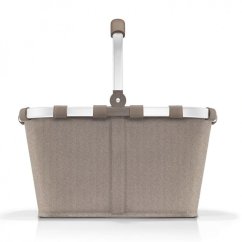 Reisenthel Nákupní koš Carrybag Frame Herringbone Mokka – 22 l, BK6054