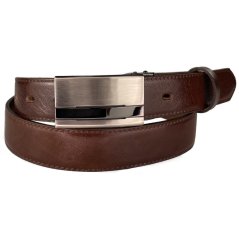 Kožený pánský úzký pásek 30-020-1PS-506 hnědý