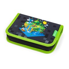 Bagmaster Školní penál pro kluky CASE ALFA 26 B motiv Minecraft