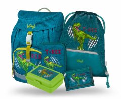 Baagl Školní set Airy T-REX II (batoh + penál + sáček+ box + peněženka) A-34216