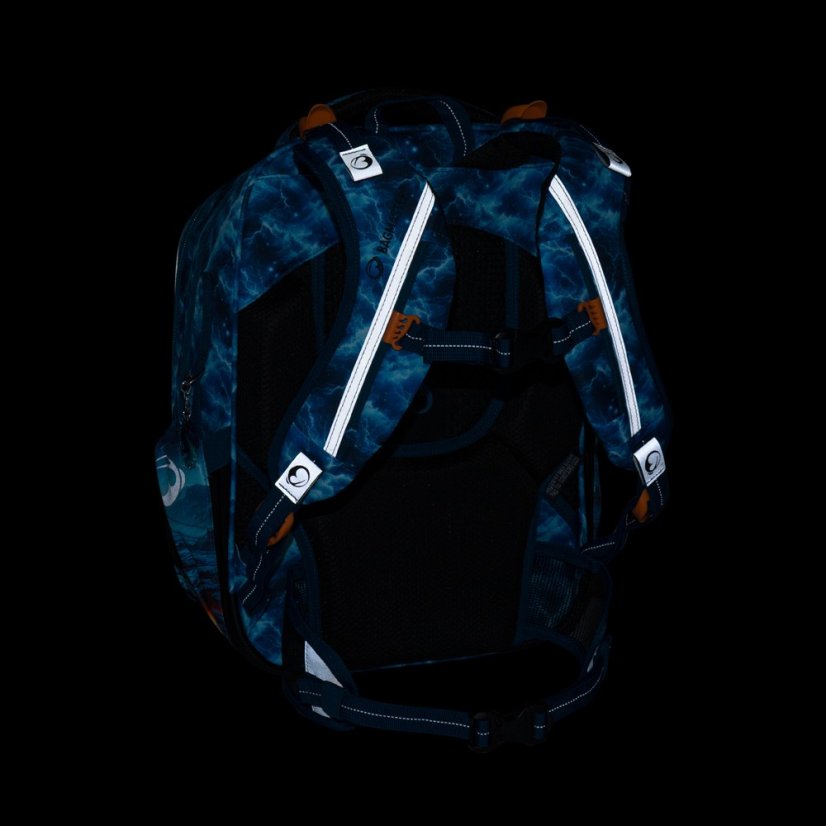 Bagmaster Malý školní set LUMI 26 D batoh, sáček a penál - drak, lehký ergonomický set pro prvňáčky