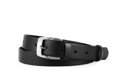 Penny Belts Dámský úzký kožený pásek  172-63 černý