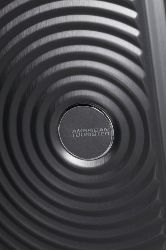 American Tourister Soundbox Alu Spinner 55 cm tmavě šedý Brushed Anthracite 155707-2849