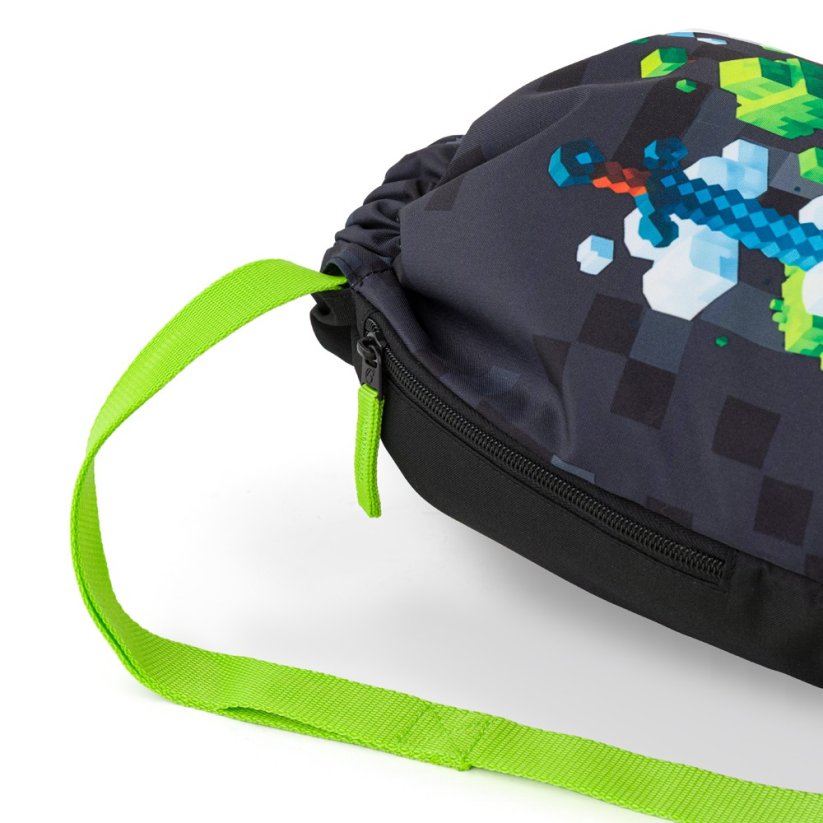 Bagmaster Sportovní sáček na tělocvik CITY BAG ALFA 26 B motiv Minecraft