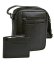 New bags leather - Pánská kožená taštička přes rameno černá LB-254