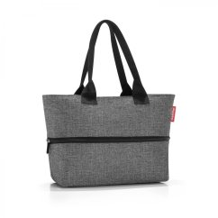 Elegantní nákupní taška na zip shopper e1 twist silver RJ7052