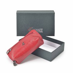 Dámská kožená klíčenka Cosset 4475 KOMODO RED