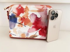 MaxFly dámská kožená kabelka crossbody 52321 červená