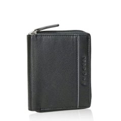 Pánská kožená peněženka Bugatti BANDA 49133401 černá celá na zip