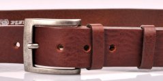 Penny Belts Kožený hnědý pásek šířka 40 mm 501-R-43