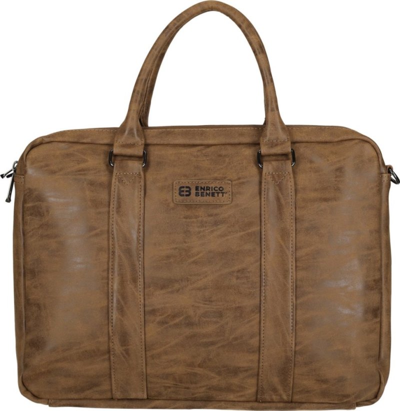 Aktovka  Enrico Benetti  Rotterdam laptop bag 15 inch 66691-010 světle hnědá