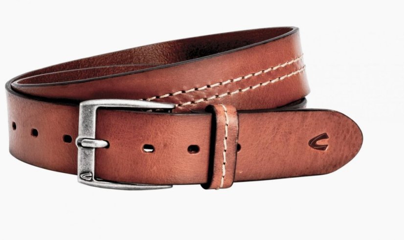 Camel Active Kožený pánský pásek 40 mm 351-115-22 světle hnědý,  velikost 110/115 cm