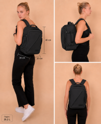 American Tourister TAKE2CABIN Batoh S/M Puff 40cm černý 26.5L 160320-A993